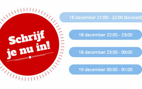 Inschrijving geopend!